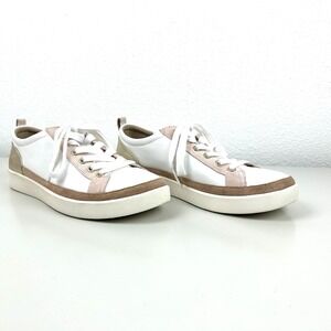 Vionic Womens 8 Nappa Style Sneakers Clean Girl Neutral Gold Comfort Casual Shoe